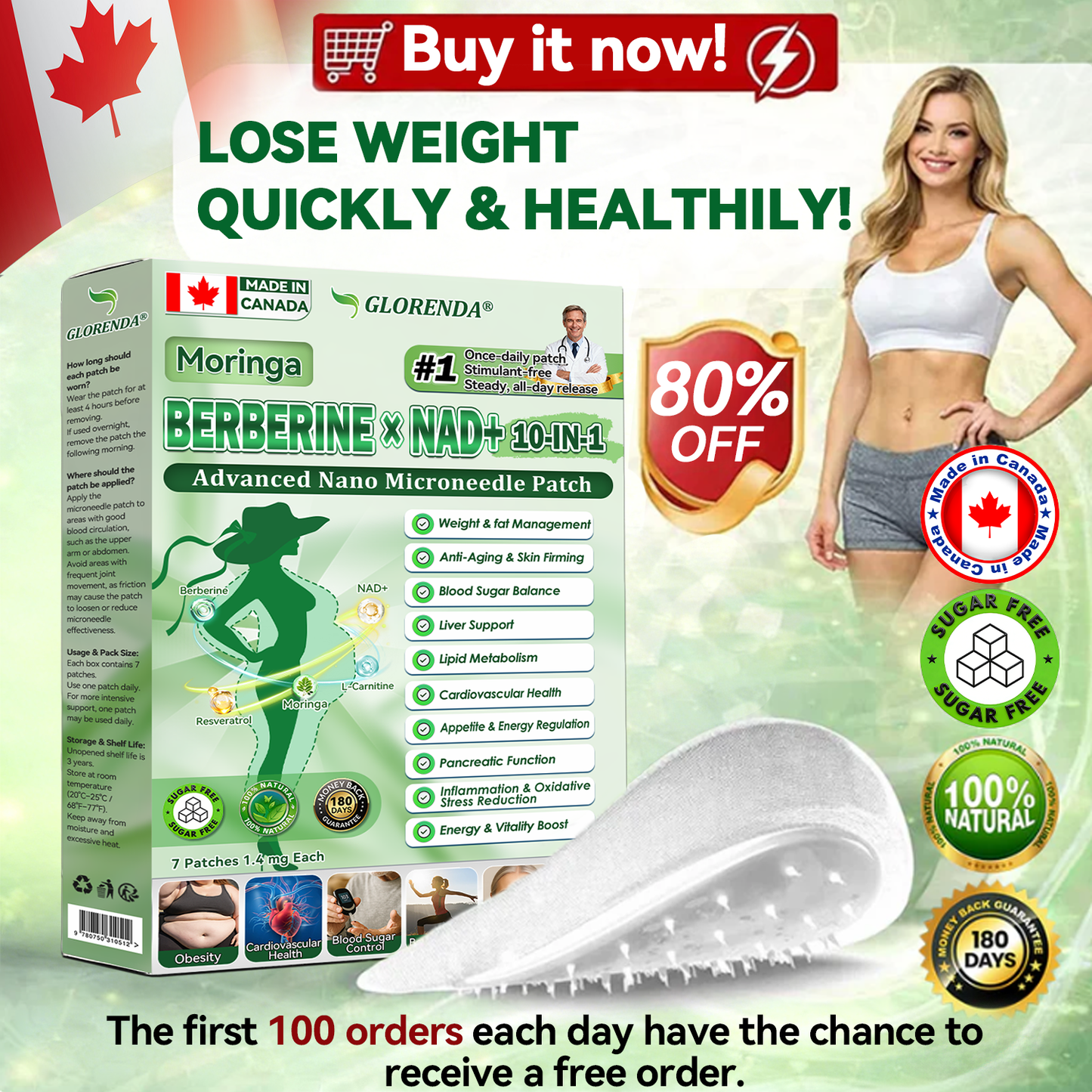 🇨🇦𝑶𝒇𝒇𝒊𝒄𝒊𝒂𝒍 𝑺𝒕𝒐𝒓𝒆  | 💖💖 𝐆𝑳𝑶𝗥𝗘𝗡𝘿𝘼® 𝙈𝒐𝒓𝒊𝒏𝒈𝗮 · 𝗕𝗲𝗿𝗯𝐞𝐫𝐢𝐧𝙚 × 𝙉𝑨𝑫+ 𝟏𝟎-𝙞𝙣-𝟏 𝘼𝒅𝒗𝒂𝒏𝒄𝒆𝐝 𝐍𝐚𝐧𝙤 𝙈𝙞𝙘𝙧𝙤𝙣𝒆𝒆𝒅𝒍𝐞 𝐏𝐚𝐭𝙘𝙝(𝐉𝐮𝐬𝐭 𝐨𝐧𝐜𝐞 𝐚 𝐝𝐚𝐲, 𝐯𝐢𝐬𝐢𝐛𝐥𝐞 𝐜𝐡𝐚𝐧𝐠𝐞𝐬 𝐢𝐧 𝟕 𝐝𝐚𝐲𝐬） ✅ 𝐅𝐨𝐫 𝐨𝐛𝐞𝐬𝐢𝐭𝐲, 🅛🅞🅞🅢🅔 🅢🅚🅘🅝,𝐝𝐢𝐚𝐛𝐞𝐭𝐞𝐬, 𝐬𝐥𝐞𝐞𝐩 𝐚𝐩𝐧𝐞𝐚, 𝐣𝐨𝐢𝐧𝐭 𝐢𝐬𝐬𝐮𝐞𝐬, 𝐚𝐧𝐝 𝐦𝐨𝐫𝐞