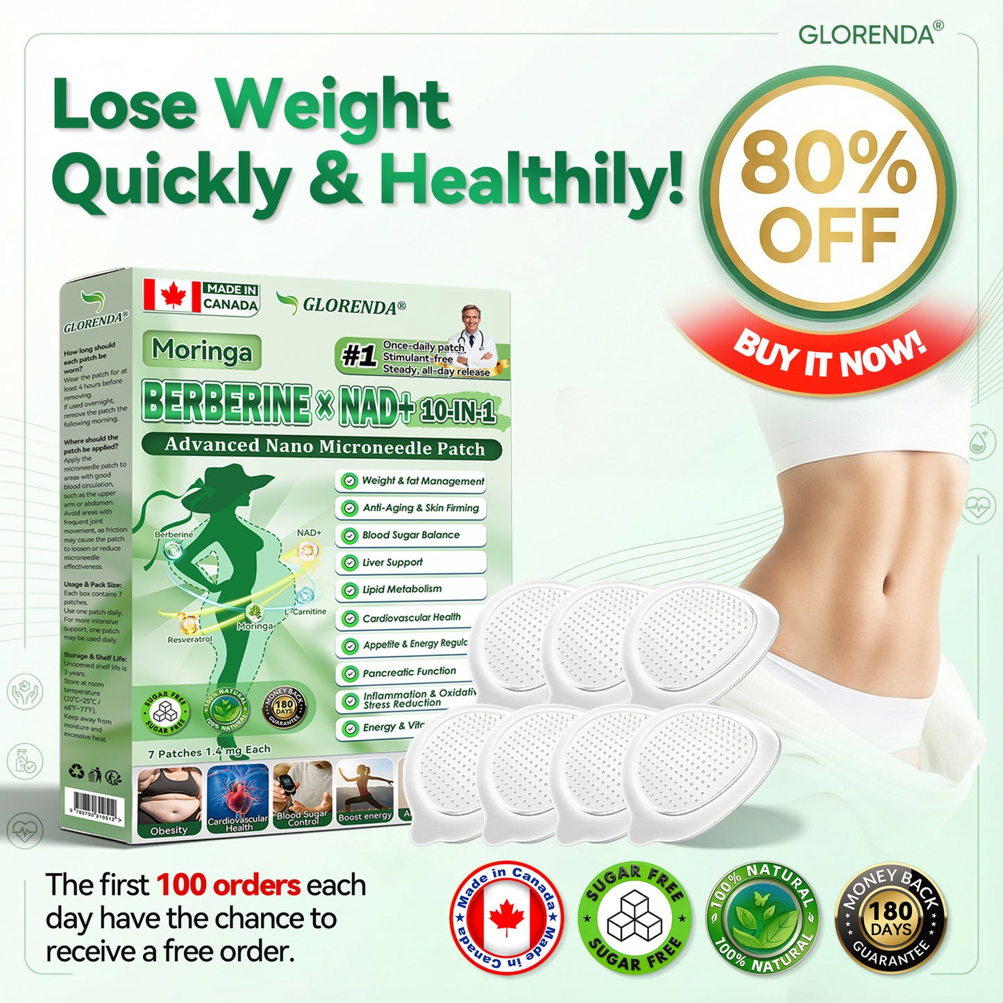 𝑶𝒇𝒇𝒊𝒄𝒊𝒂𝒍 𝑺𝒕𝒐𝒓𝒆  | 𝐆𝑳𝑶𝗥𝗘𝗡𝘿𝘼® 𝙈𝒐𝒓𝒊𝒏𝒈𝗮 · 𝗕𝗲𝗿𝗯𝐞𝐫𝐢𝐧𝙚 × 𝙉𝑨𝑫+ 𝟏𝟎-𝙞𝙣-𝟏 𝘼𝒅𝒗𝒂𝒏𝒄𝒆𝐝 𝐍𝐚𝐧𝙤 𝙈𝙞𝙘𝙧𝙤𝙣𝒆𝒆𝒅𝒍𝐞 𝐏𝐚𝐭𝙘𝙝(𝐉𝐮𝐬𝐭 𝐨𝐧𝐜𝐞 𝐚 𝐝𝐚𝐲, 𝐯𝐢𝐬𝐢𝐛𝐥𝐞 𝐜𝐡𝐚𝐧𝐠𝐞𝐬 𝐢𝐧 𝟕 𝐝𝐚𝐲𝐬）